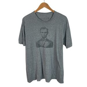 TS118 Men’s Chive Tees Abraham Lincoln Wolverine Paper Thin Triblend Shirt XXL